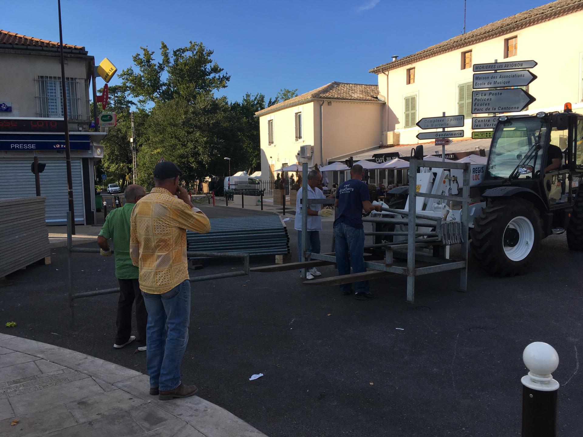 Démontage barrières- Equipe du REGAIN 2